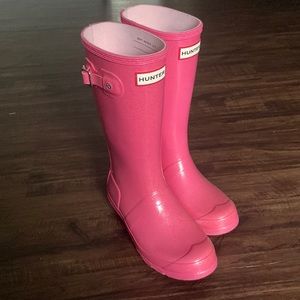 Size 3, gently used hunter rain boots